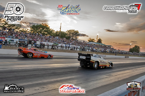 Kris Krabill- 'Bartone & Lebor (near lane) vs Bobby Cottrell - 
'Speed Sport' (far lane)